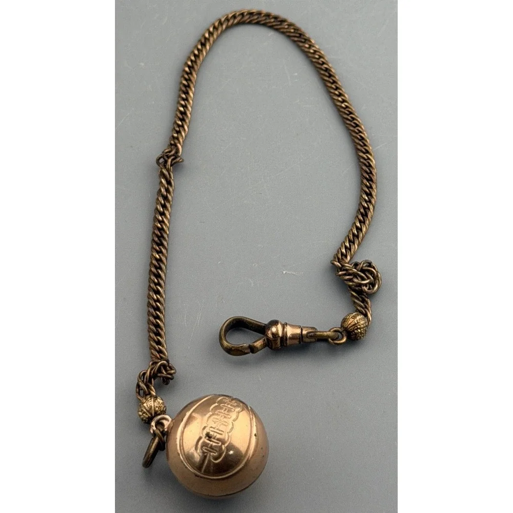 Vintage FOB Gold Filled Chain Basketball Swivel Dog Clip CLB & Co 11